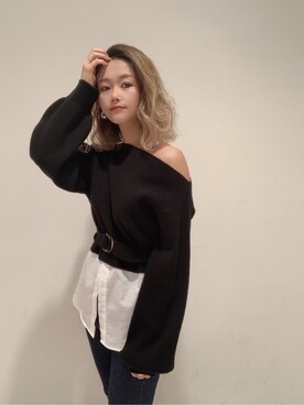 伊藤 奈那さん（レディース・154cm）の冬コーディネート