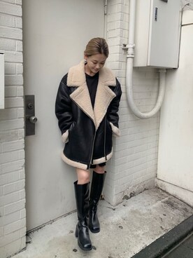 「MURUA（ムルーア）のアイテム（その他アウター）」を使った、伊藤 奈那さん（レディース・154cm）の夏コーディネート
