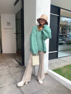 伊藤 奈那さん（レディース・154cm）の冬コーディネート