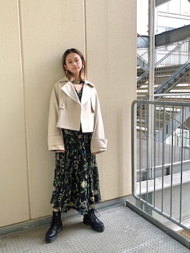 伊藤 奈那さん（レディース・154cm）の冬コーディネート