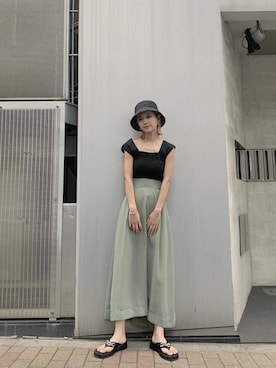 伊藤 奈那さん（レディース・154cm）の夏コーディネート