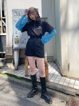 「アイテム（その他トップス）」を使った、MIYUさん（レディース・168cm）の春コーディネート