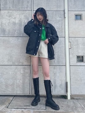 「アイテム（その他トップス）」を使った、MIYUさん（レディース・168cm）の冬コーディネート