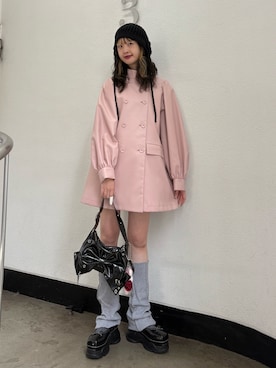 「アイテム（キーホルダー）」を使った、MIYUさん（レディース・168cm）の秋コーディネート