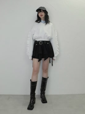 「jouetie（ジュエティ）のアイテム」を使った、MIYUさん（骨格ナチュラル・レディース・168cm）の冬コーディネート