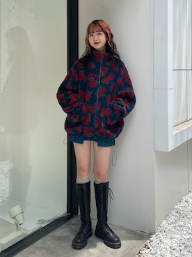 「jouetie（ジュエティ）のアイテム（その他アウター）」を使った、MIYUさん（レディース・168cm）の夏コーディネート