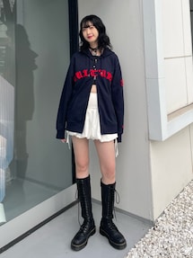 NEWERA×jouetie ZIPフーディ　パーカー　ネイビー NEW ERA?×jouetie】ZIPフーディ｜ジュエティの通販｜&mall