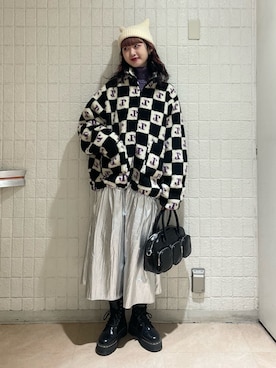 「jouetie（ジュエティ）のアイテム（ブルゾン）」を使った、MIYUさん（レディース・168cm）の秋コーディネート