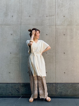 宮地玲奈さん（レディース・153cm）の春コーディネート