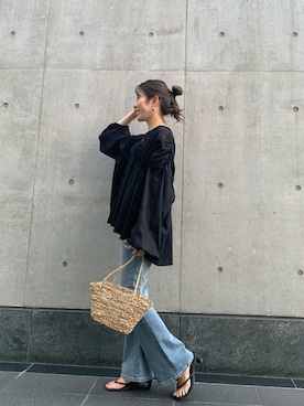 宮地玲奈さん(レディース・153cm)の春コーディネート