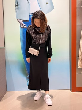 「アイテム（財布）」を使った、Iku.Yさん（レディース・168cm）の秋コーディネート