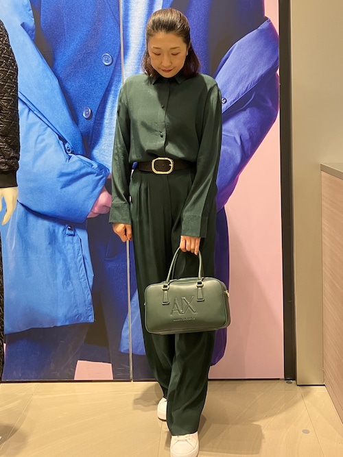 A|X アルマーニ エクスチェンジ】ハイウエストベルト（ベルト