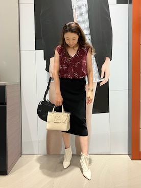 「ARMANI EXCHANGE（アルマーニエクスチェンジ）のアイテム」を使った、Iku.Yさん（レディース・168cm）の夏コーディネート