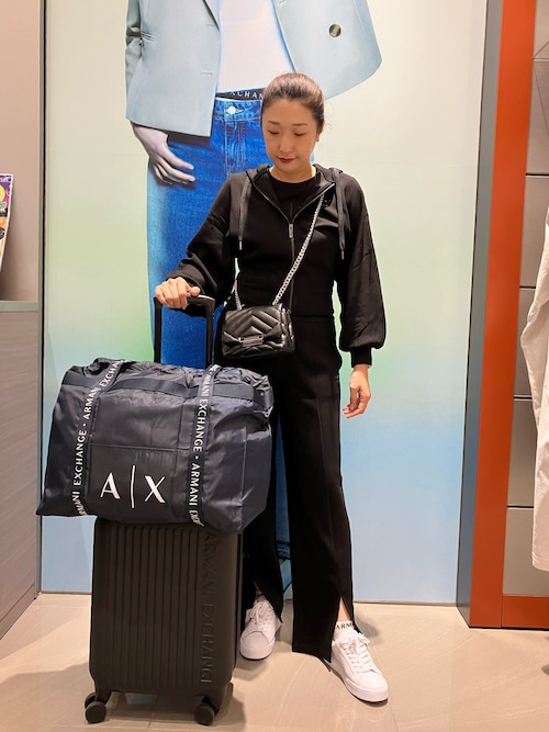 A|X アルマーニ エクスチェンジ】AXロゴ スーツケース/キャリーバッグ