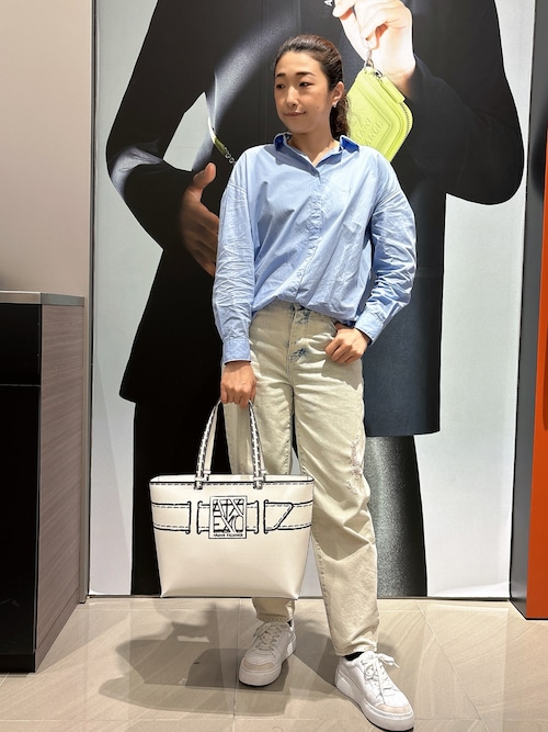 ブラウス シャツ 「A|X アルマーニ エクスチェンジ」ロングコットンシャツ レディース ARMANI EXCHANGE ブラウス シャツ 「A|X アルマーニ