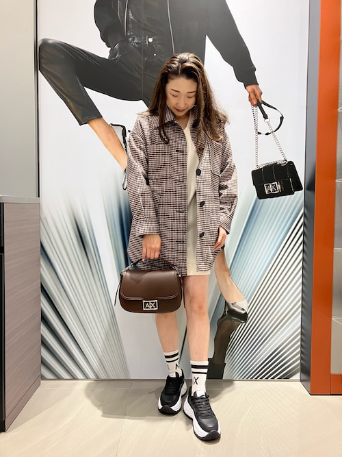 セール】【A|X アルマーニ エクスチェンジ】ウールミックス シャツ