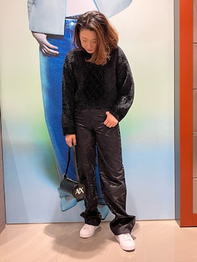 「ARMANI EXCHANGE（アルマーニエクスチェンジ）のアイテム」を使った、Iku.Yさん（レディース・168cm）の秋コーディネート