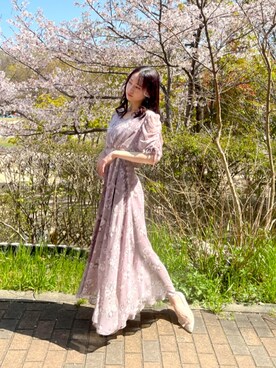 ワンピースを使った 花柄スカート の人気ファッションコーディネート Wear