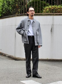 LEMAIRE ルメール 4 POCKETS BLOUSON BLEACHED Lemaire - 4 Pocket Blouson Denim Soft Bleached Black