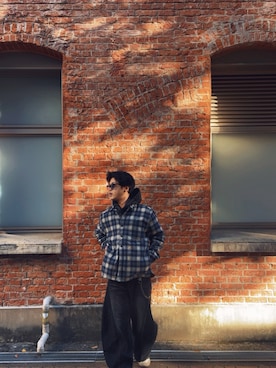 「GAP（ギャップ）のアイテム（トップス）」を使った、VanNhatさん（メンズ・173cm）の冬コーディネート