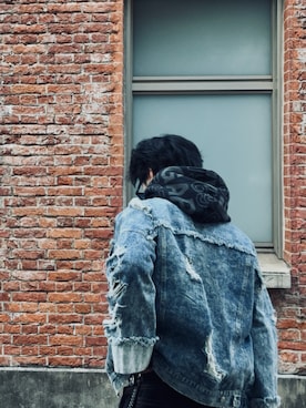 「GAP（ギャップ）のアイテム（トップス）」を使った、VanNhatさん（メンズ・173cm）の冬コーディネート