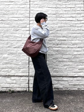 「russet（ラシット）のアイテム（ショルダーバッグ）」を使った、oshimaanさん（レディース・158cm）の秋コーディネート