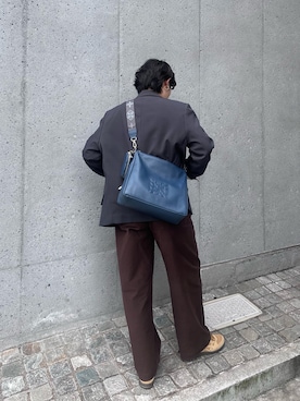 「russet（ラシット）のアイテム（ショルダーバッグ）」を使った、oshimaanさん（レディース・158cm）の秋コーディネート