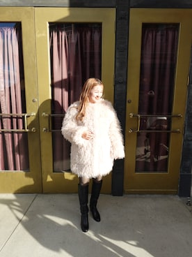 「アイテム（タイツ/ストッキング）」を使った、miyuさん（レディース・151cm・20代）の冬コーディネート