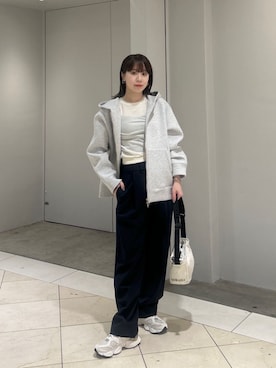 「LAPUIS（ラピュイ）のアイテム（アクセサリー）」を使った、HINAさん（レディース・156cm）の秋コーディネート