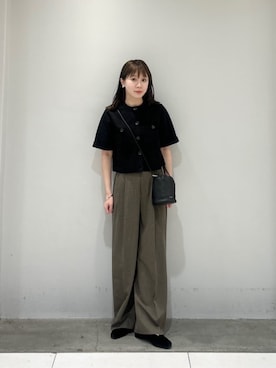 「BEAUTY&YOUTH UNITED ARROWS(ビューティーアンドユースユナイテッドアローズ)のアイテム(その他パンツ)」を使った、HINAさん(レディース・156cm)の秋コーディネート