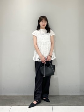 「秋服」｜「アイテム（サンダル）」を使った、HINAさん（レディース・156cm）の秋コーディネート