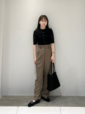 「BEAUTY&YOUTH UNITED ARROWS（ビューティーアンドユースユナイテッドアローズ）のアイテム」を使った、HINAさん（レディース・156cm）の秋コーディネート