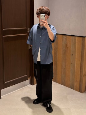 「RAGEBLUE（レイジブルー）のアイテム（アクセサリー）」を使った、25a99さん（メンズ・168cm）の春コーディネート