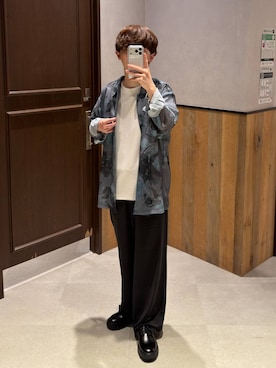 「RAGEBLUE（レイジブルー）のアイテム（スラックス）」を使った、25a99さん（メンズ・168cm）の春コーディネート