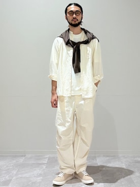「SHIPS（シップス）のアイテム」を使った、室川さん（メンズ・178cm）の夏コーディネート