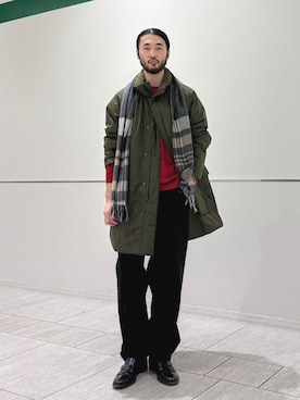 「SHIPS」｜室川さん（メンズ・178cm）の冬コーディネート