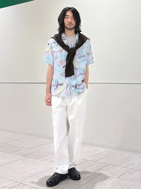 室川さん(メンズ・178cm)の夏コーディネート