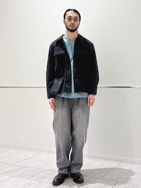 「アイテム（バックパック/リュック）」を使った、室川さん（メンズ・178cm）の秋コーディネート