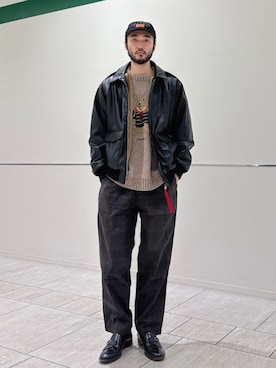 「SHIPS」｜室川さん（メンズ・178cm）の冬コーディネート