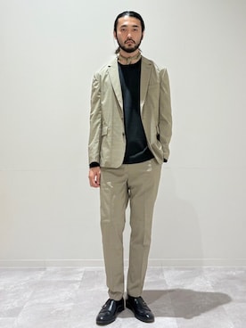 「ビジネスカジュアル」｜室川さん（メンズ・178cm）の秋コーディネート