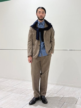 室川さん(メンズ・178cm)の冬コーディネート