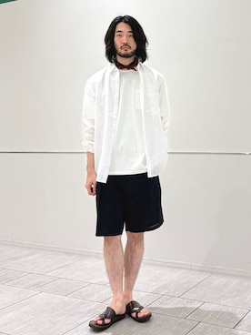室川さん(メンズ・178cm)の夏コーディネート