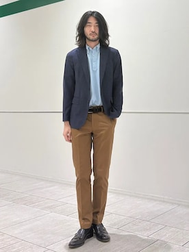 室川さん（メンズ・178cm）の夏コーディネート