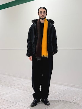 「SHIPS」｜室川さん（メンズ・178cm）の冬コーディネート
