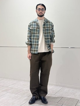 「SHIPS」｜室川さん（メンズ・178cm）の秋コーディネート