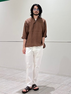 室川さん（メンズ・178cm）の夏コーディネート