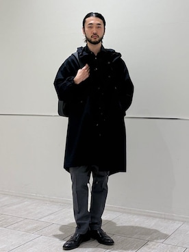 「SHIPS Colors（シップス カラーズ）のSHIPS Colors:バックパック（バックパック/リュック、ブラック系）」を使った、室川さん（メンズ・178cm）の春コーディネート