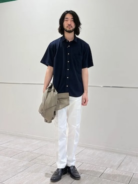 「SHIPS Colors（シップス カラーズ）のアイテム（テーラードジャケット）」を使った、室川さん（メンズ・178cm）の夏コーディネート