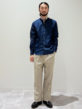「SHIPS（シップス）のアイテム」を使った、室川さん（メンズ・178cm）の夏コーディネート