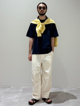 「SHIPS（シップス）のアイテム」を使った、室川さん（メンズ・178cm）の夏コーディネート